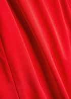 Solace London Imogen Open-back Crepe Maxi Dress Red