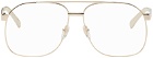 Gucci Gold Aviator Glasses