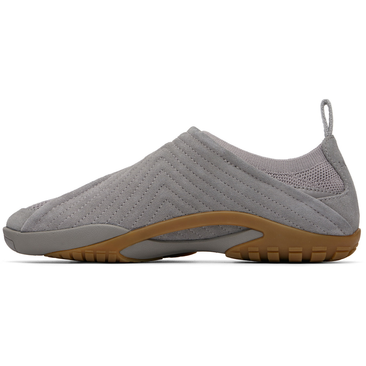 Lanvin Gray LNV1 Knit & Suede Sneakers