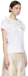 Tricot Comme des Garçons White Cotton T-Shirt