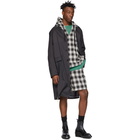 N.Hoolywood Black Check Shorts