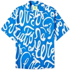 New Amsterdam Surf Association Men's Wijk Tulip Vacation Shirt in Dazzleing Blue