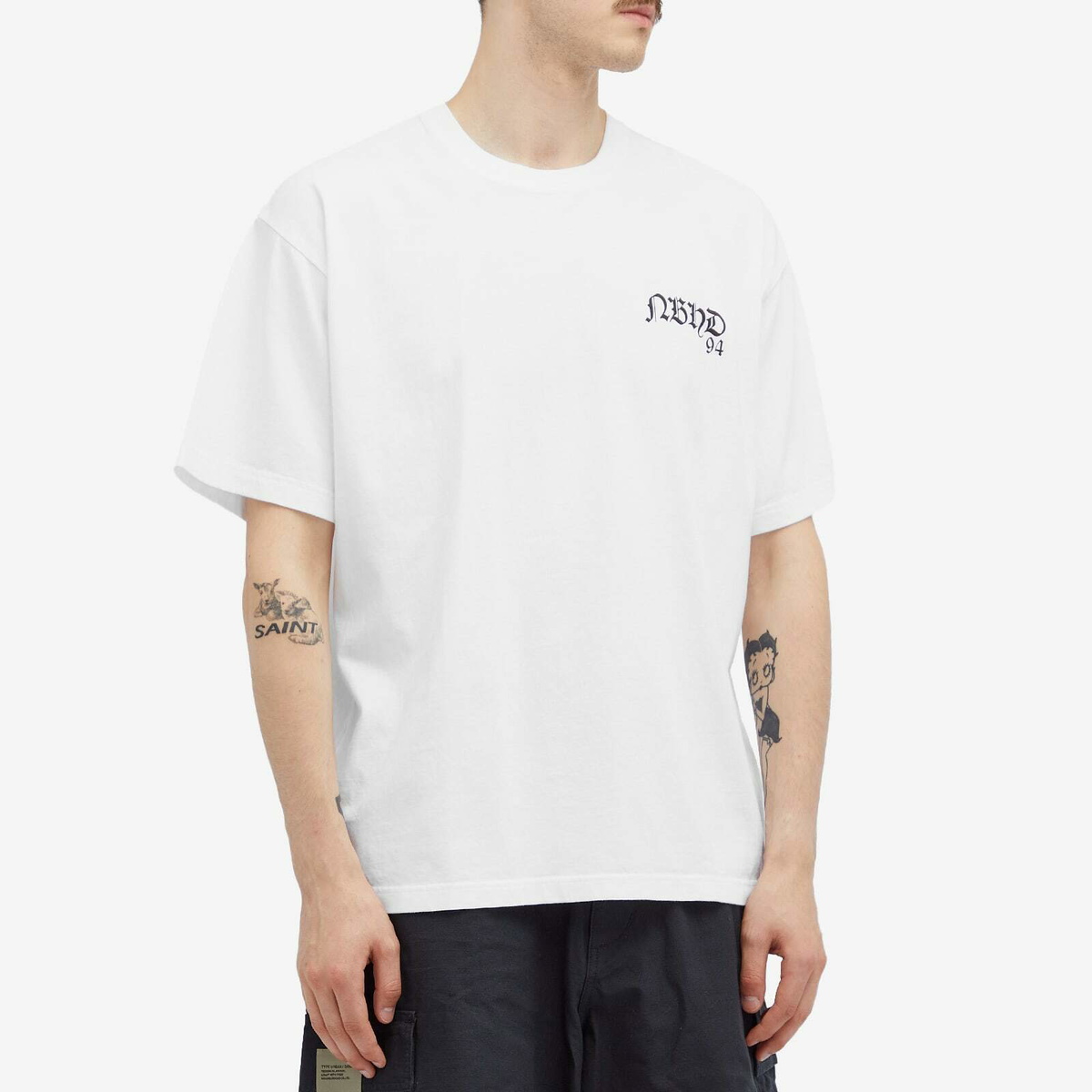 Neighborhood Men's 23 Printed T-Shirt in White Neighborhood
