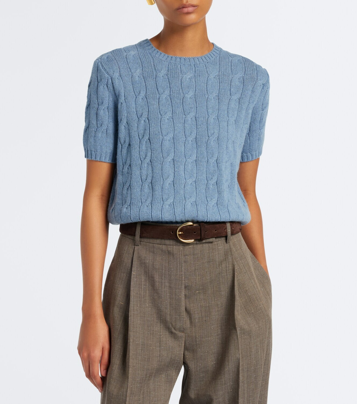 Ralph Lauren Collection Cable-knit cashmere sweater