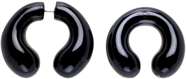 Photo: HUGO KREIT SSENSE Exclusive Black Pistil Ear Cuff & Earring Set