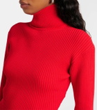 Magda Butrym Ribbed-knit turtleneck bodysuit
