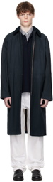 A.P.C. Navy Gaspard Mac Raincoat