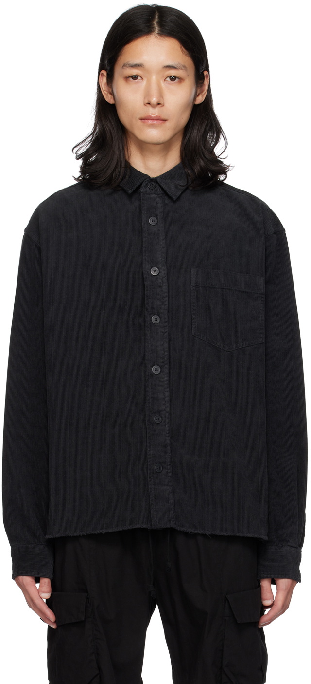 John Elliott Black Hemi Shirt John Elliott