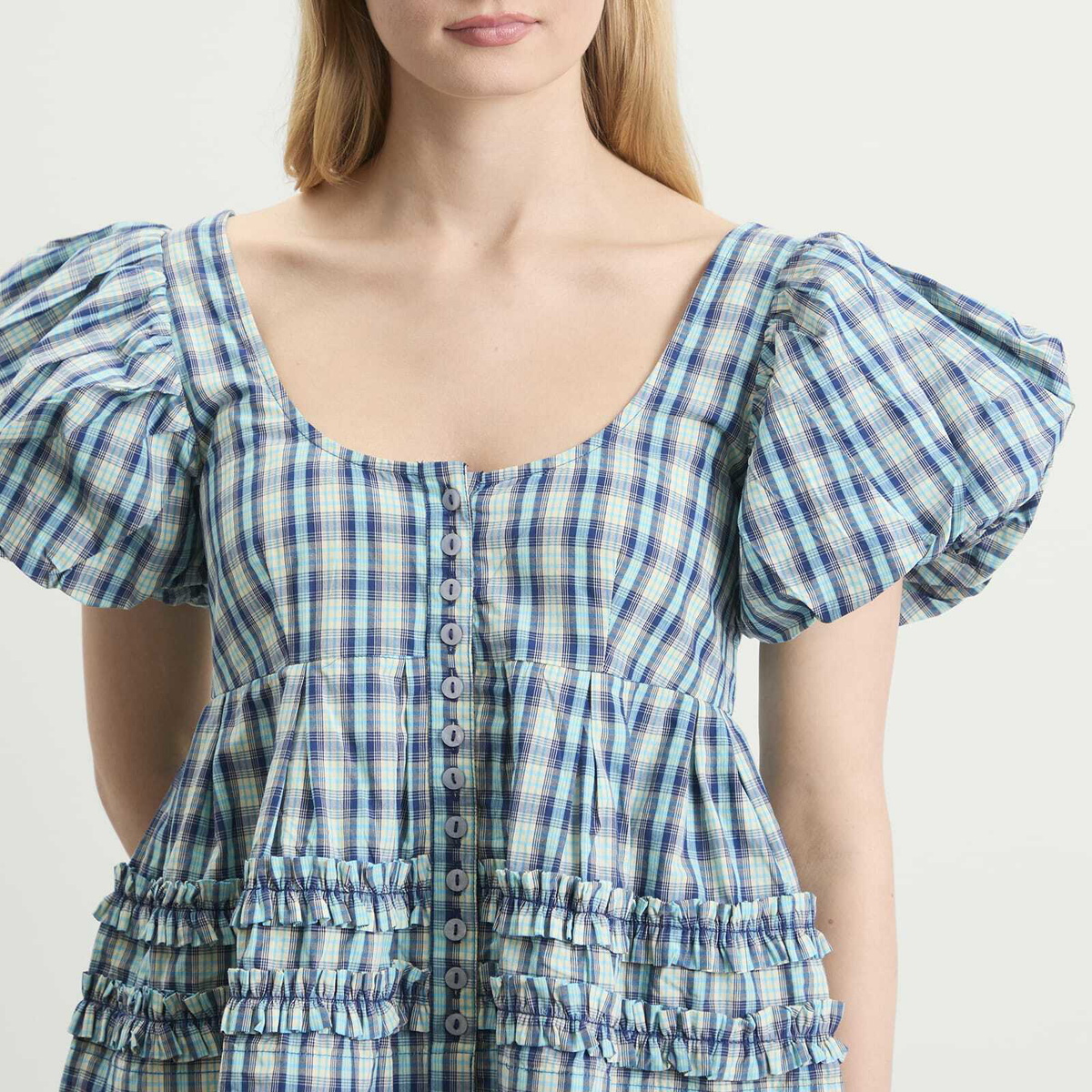 Damson Madder Women's Summer Joy Blouse in Blue