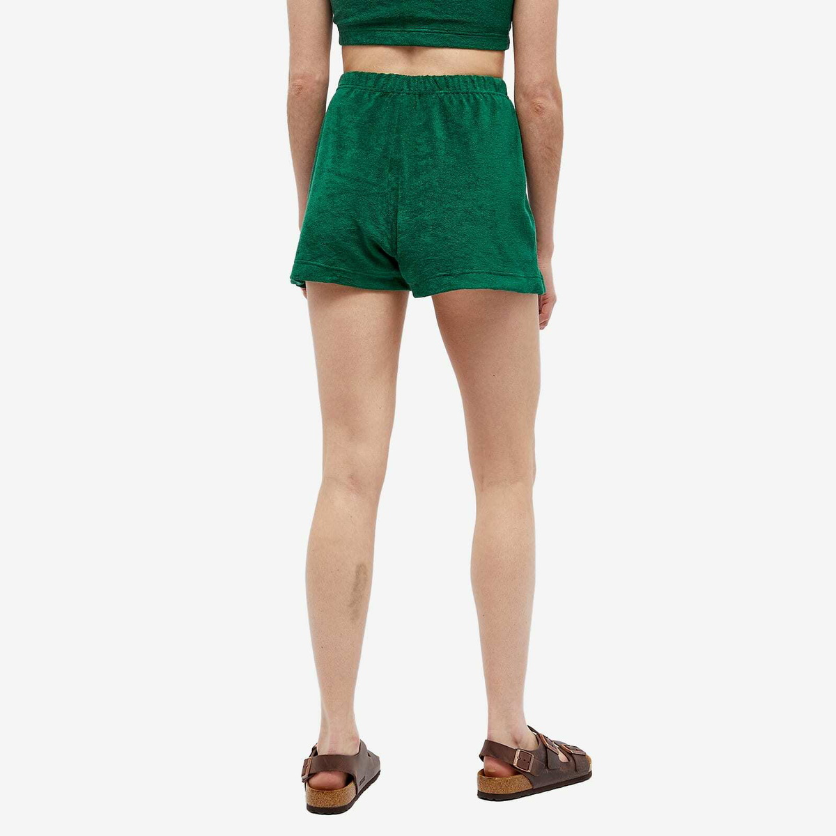 Howlin by Morrison Women's Howlin' Velour Wonder Short in Mezcal Green