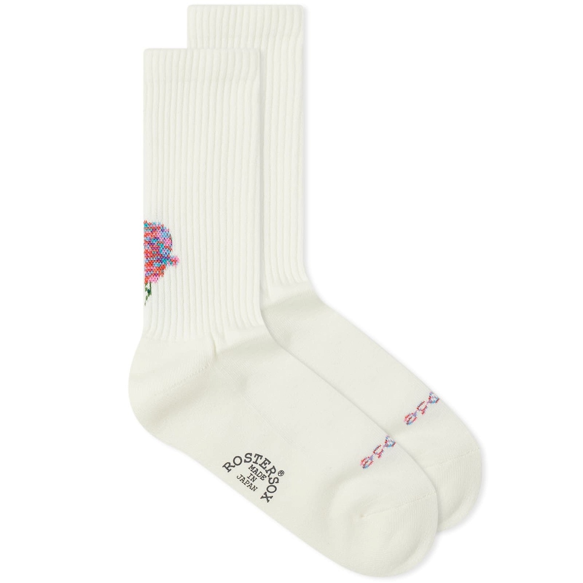 Photo: Rostersox Rose Socks in White