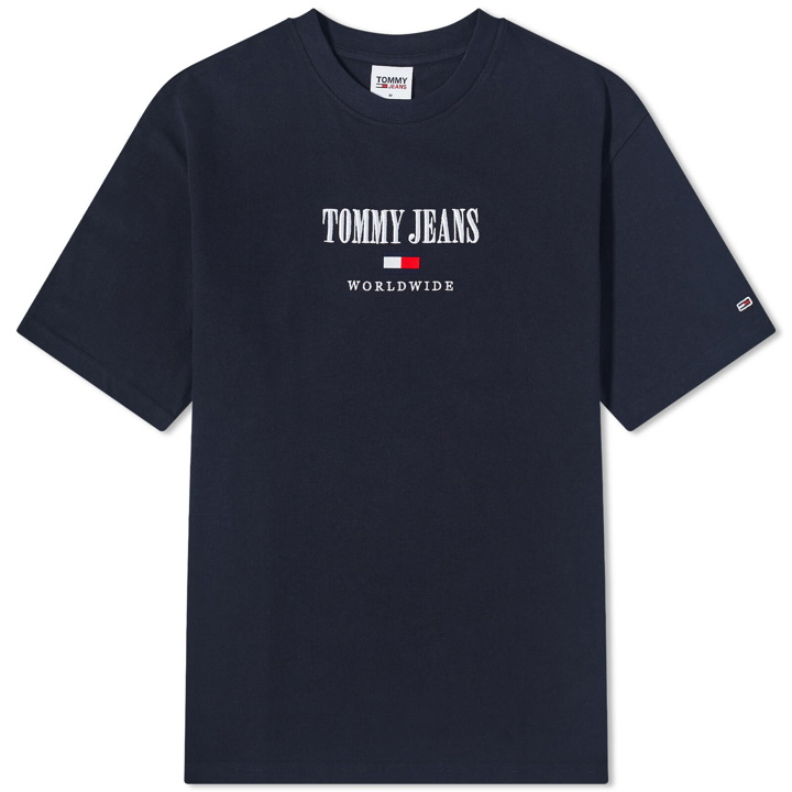 Photo: Tommy Jeans Women's Archive Logo T-Shirt in Desert Sky
