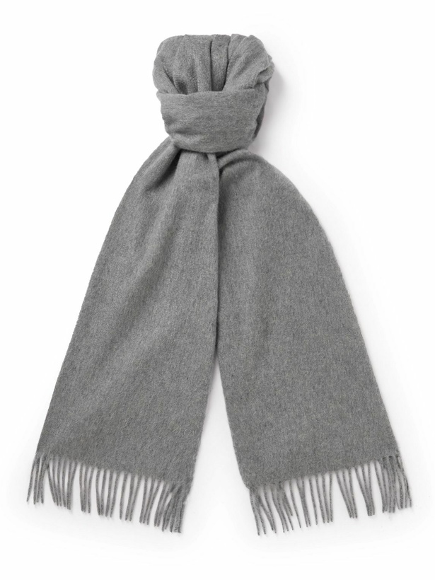 Photo: Zegna - Fringed cashmere scarf