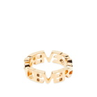 Versace Men's Logo Ring in Gold
