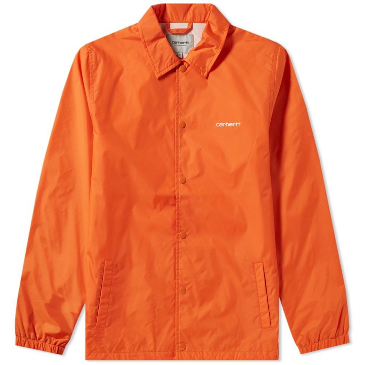 Photo: Carhartt Script Coach Jacket Pepper & Wax