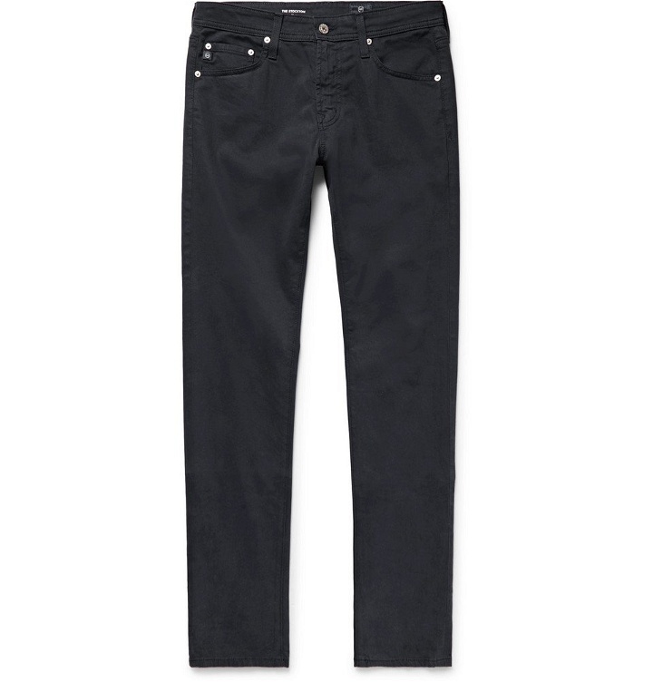 Photo: AG Jeans - Stockton Skinny-Fit Brushed Stretch-Cotton Trousers - Men - Midnight blue