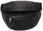 Kenzo Black Leather K-Tiger Belt Bag