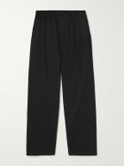 FRAME - Relaxed Straight-Leg Cotton Trousers - Black