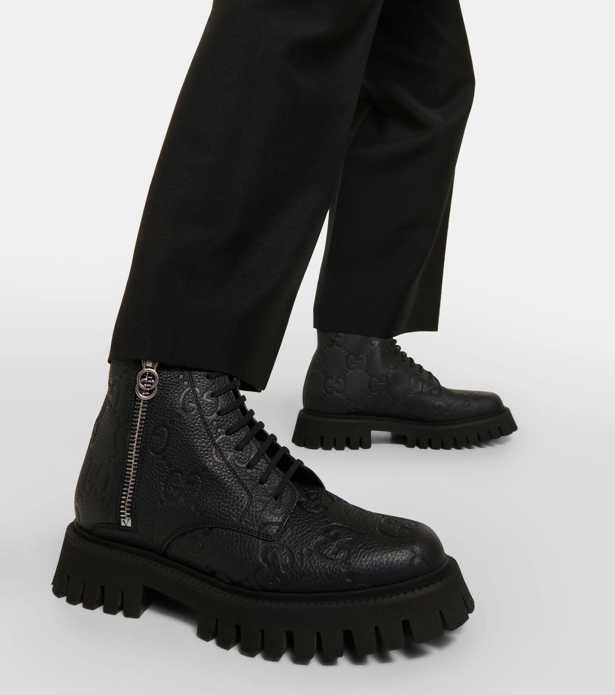 Gucci GG leather ankle boots Gucci
