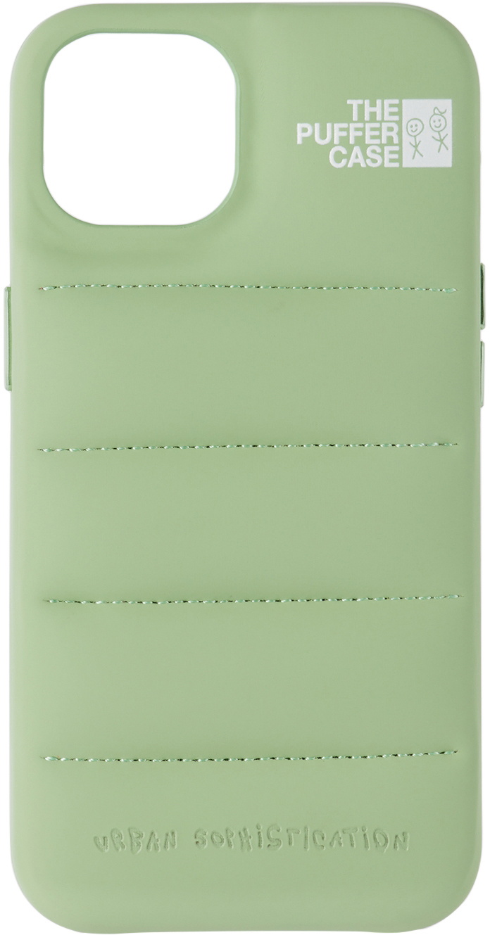Urban Sophistication Green 'The Puffer' iPhone 14 Case