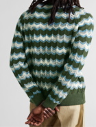 Missoni - Intarsia Cotton-Blend Sweater - Green