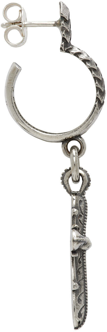 イヤリング emanuele bicocchi EARRING NEW CROSS SINGLE (DGEC2 SILVER) Sterling Silver Avelli Cross Earring | EMANUELE BICOCCHI