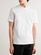 Brunello Cucinelli - Slim-Fit Layered Logo-Embroidered Cotton-Jersey T-Shirt - White