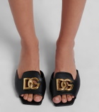 Dolce&Gabbana Abaya DG leather mules