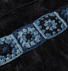 Story Mfg. - Polite Crochet-Trimmed Organic Cotton-Corduroy Sweatshirt - Gray