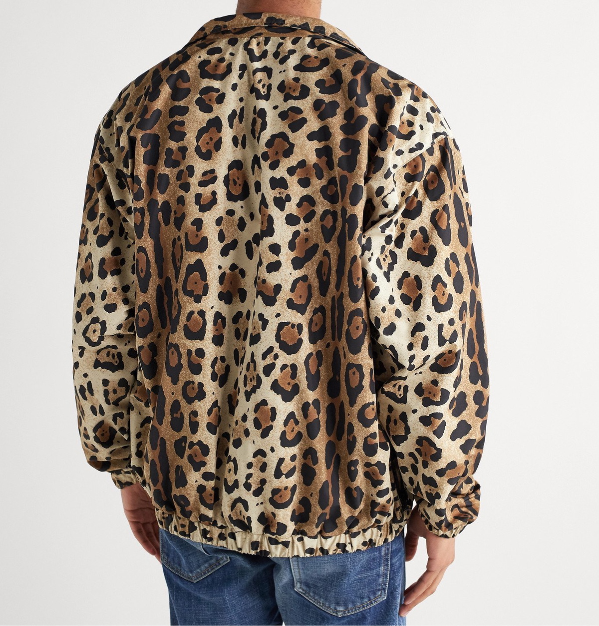 Wacko Maria - Leopard-Print Shell Track Jacket - Animal print