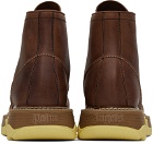 Palm Angels Brown Hybrid Laced Up Boots