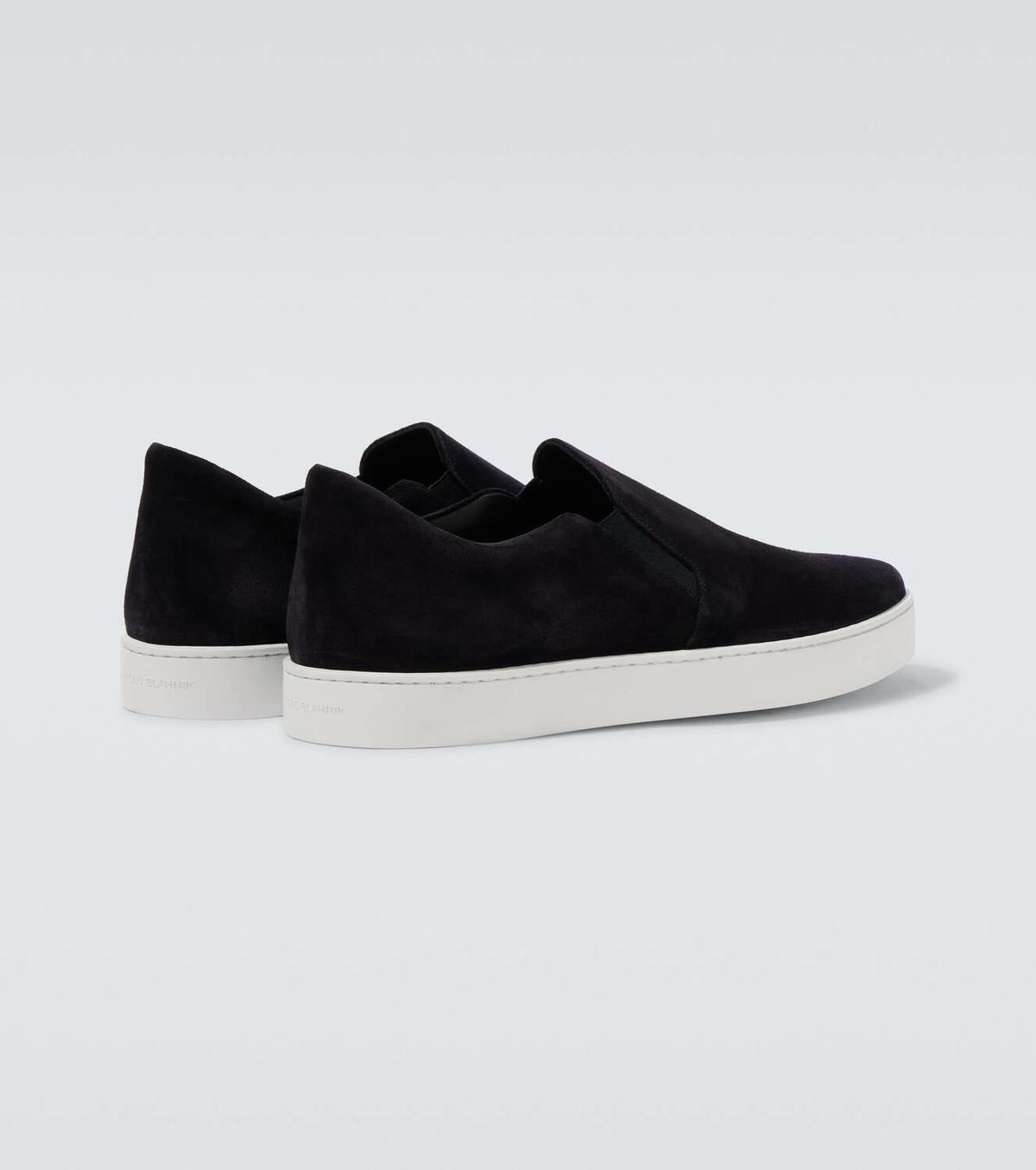 Manolo Blahnik Nadores suede slip-on sneakers