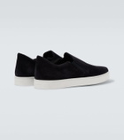 Manolo Blahnik Nadores suede slip-on sneakers