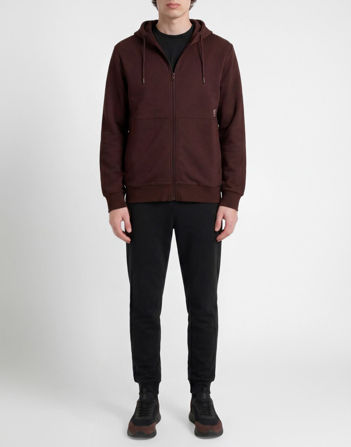 Ea7 Mens Sweatshirt Chocolate in Brown