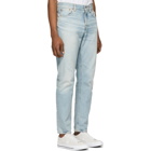 Nudie Jeans Blue Steady Eddie II Regular Tapered Fit Jeans