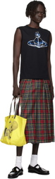 Vivienne Westwood Black Drawn Orb Muscle Tank Top