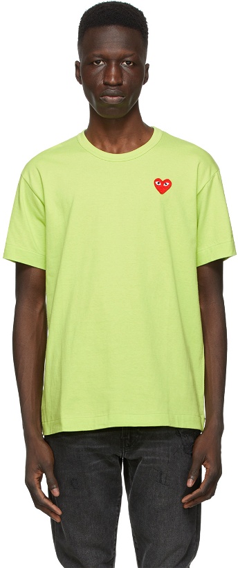 Photo: COMME des GARÇONS PLAY Green Heart Patch T-Shirt