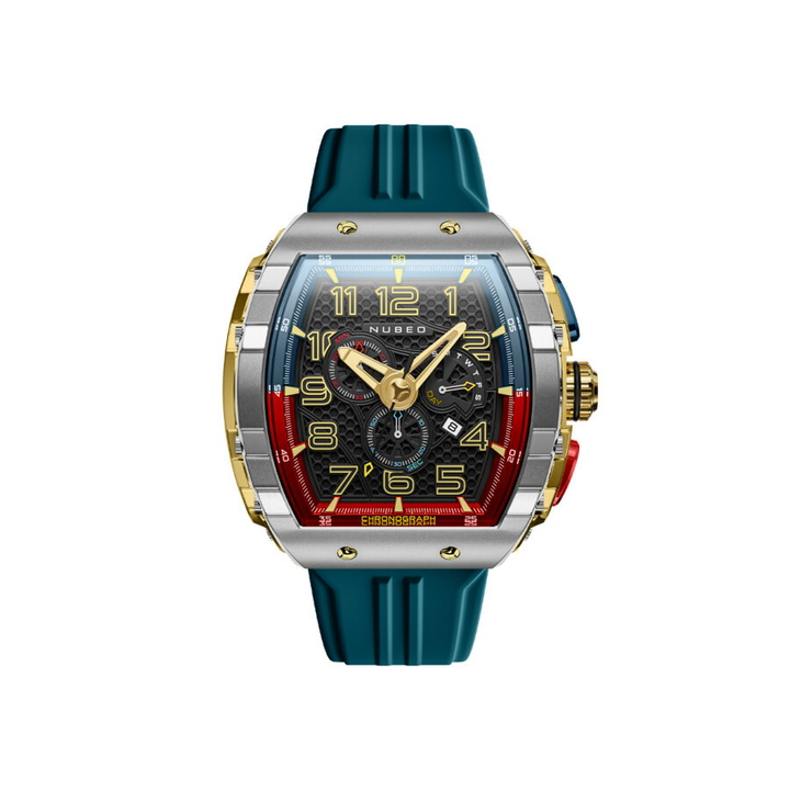 Photo: Nubeo Magellan Black Dial Mens Watch NB-6088-04