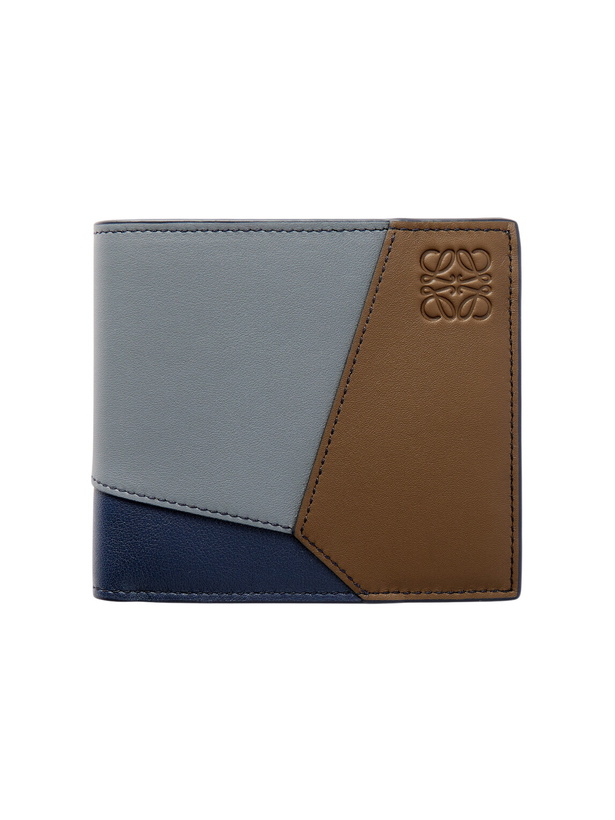 Photo: LOEWE - Puzzle Edge Colour-Block Full-Grain Leather Bifold Wallet