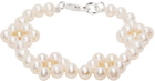 Hatton Labs White Daisy Pearl Bracelet