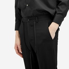 Comme des Garçons Black Men's Gabardine Contrast Stitch Pant in Black/White