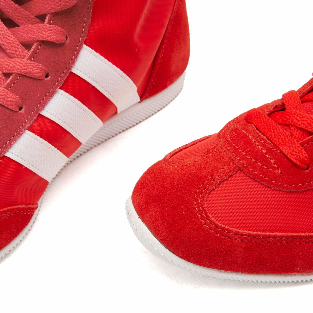 Adidas Women's Japan H W Sneaker in Red/White/Gold Met. adidas Adidas Women's Japan H W Sneaker in Red/White/Gold Met. adidas