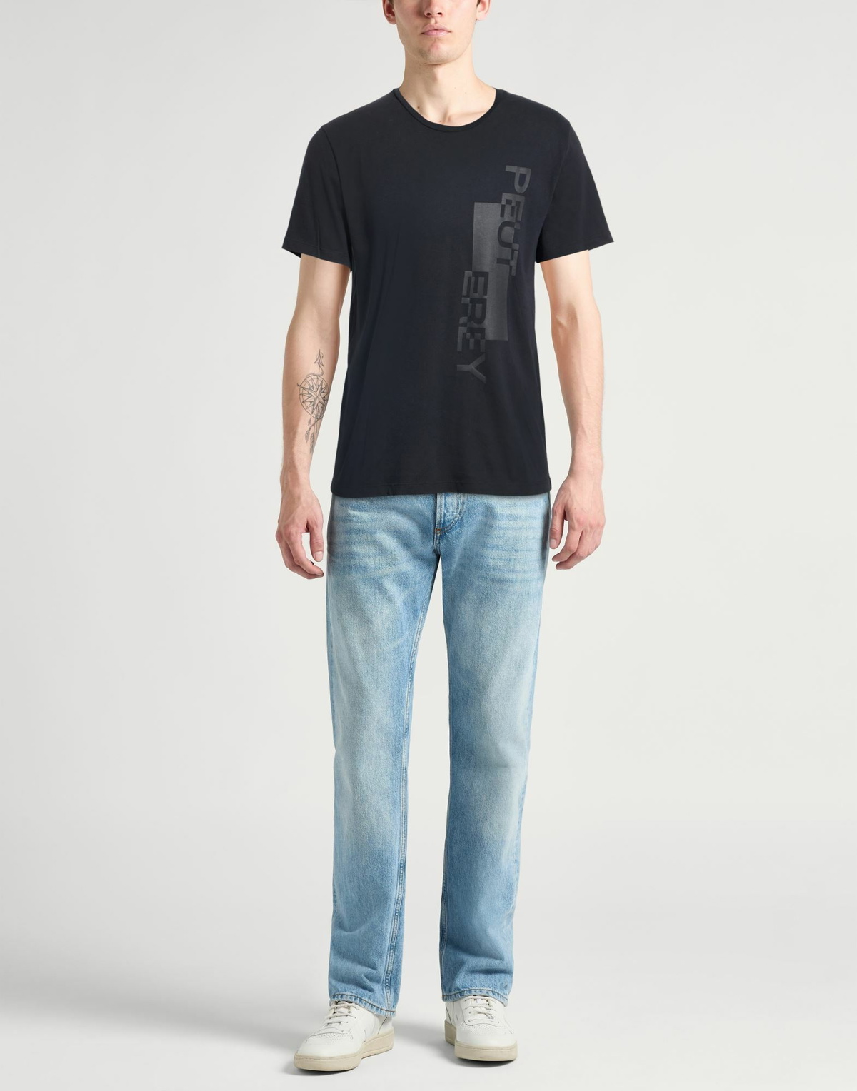 Peuterey Mens T-shirt in Black