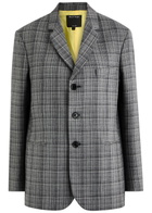 Meryll Rogge Checked Wool Blazer Grey