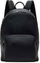 BOSS Black Smart Sleeve Grained Leather Backpack
