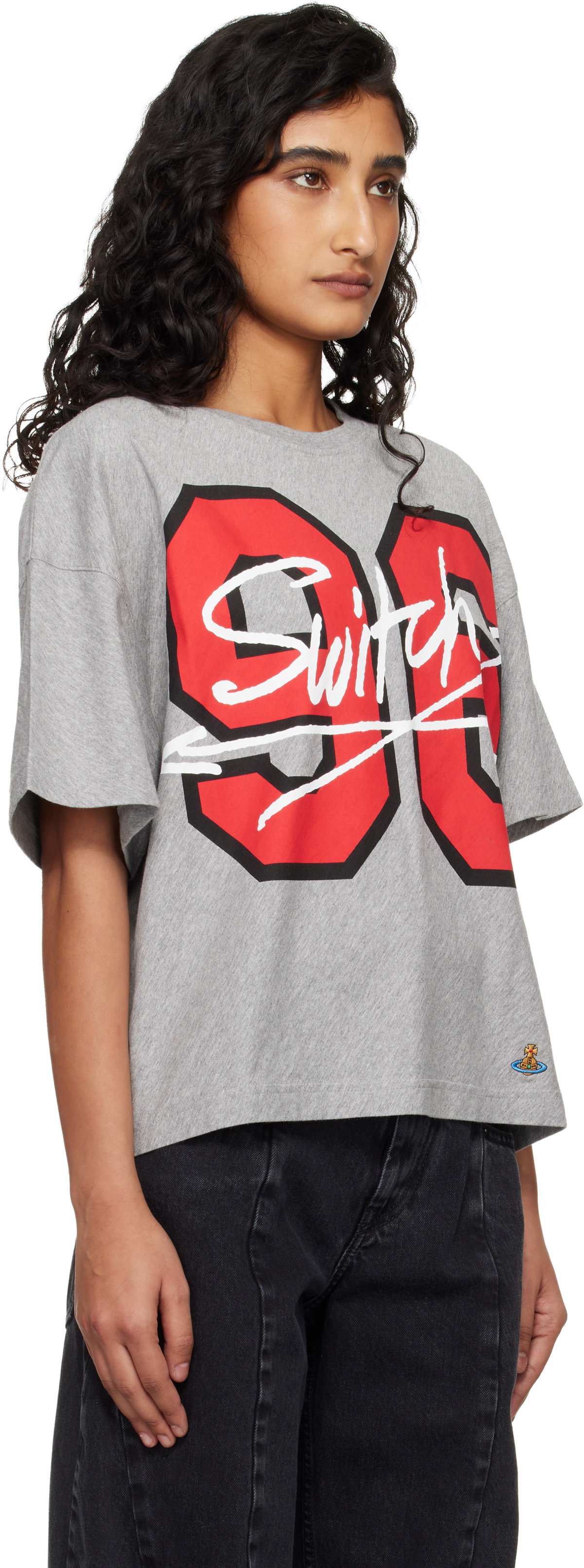 Vivienne Westwood Gray Cotton Jersey 96 Switch Box T-shirt