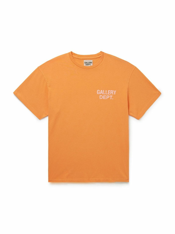 Photo: Gallery Dept. - Souvenir Logo-Print Cotton-Jersey T-Shirt - Orange