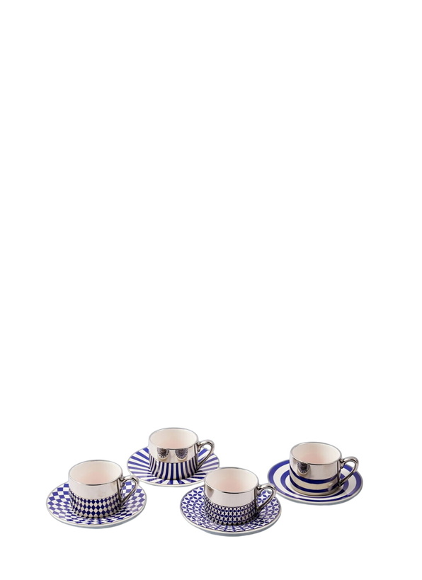 Photo: POLSPOTTEN Geometric Porcelain Espresso Cup Set