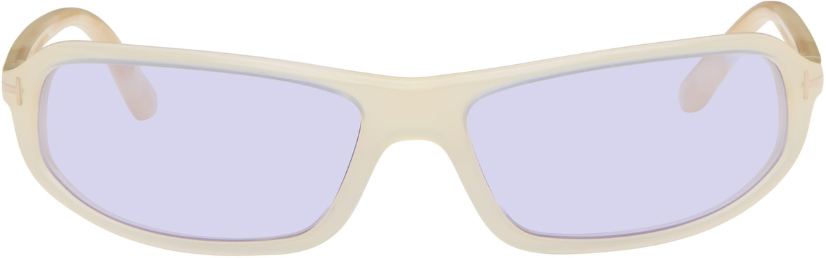 TOM FORD Off-White Addison Sunglasses