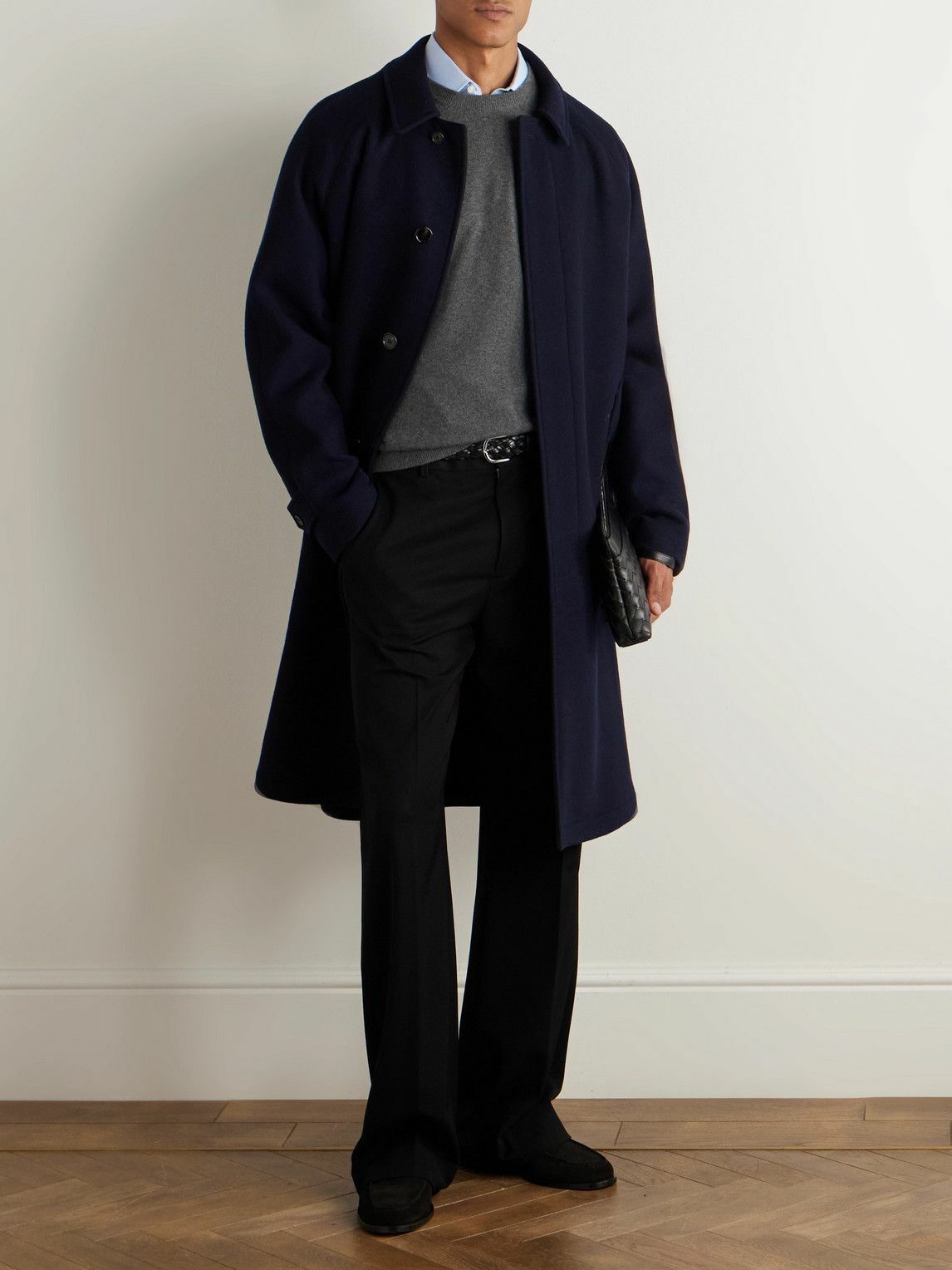 Thom Sweeney - Virgin Wool and Cashmere-Blend Coat - Blue